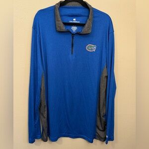 Florida Gators Men's Colosseum Royal Blue Lightweight Windshirt 1/4 Zip Pullover